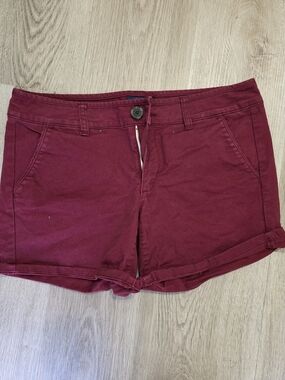 American Eagle Outfitters Maroon Women’s Cotton Shorts
